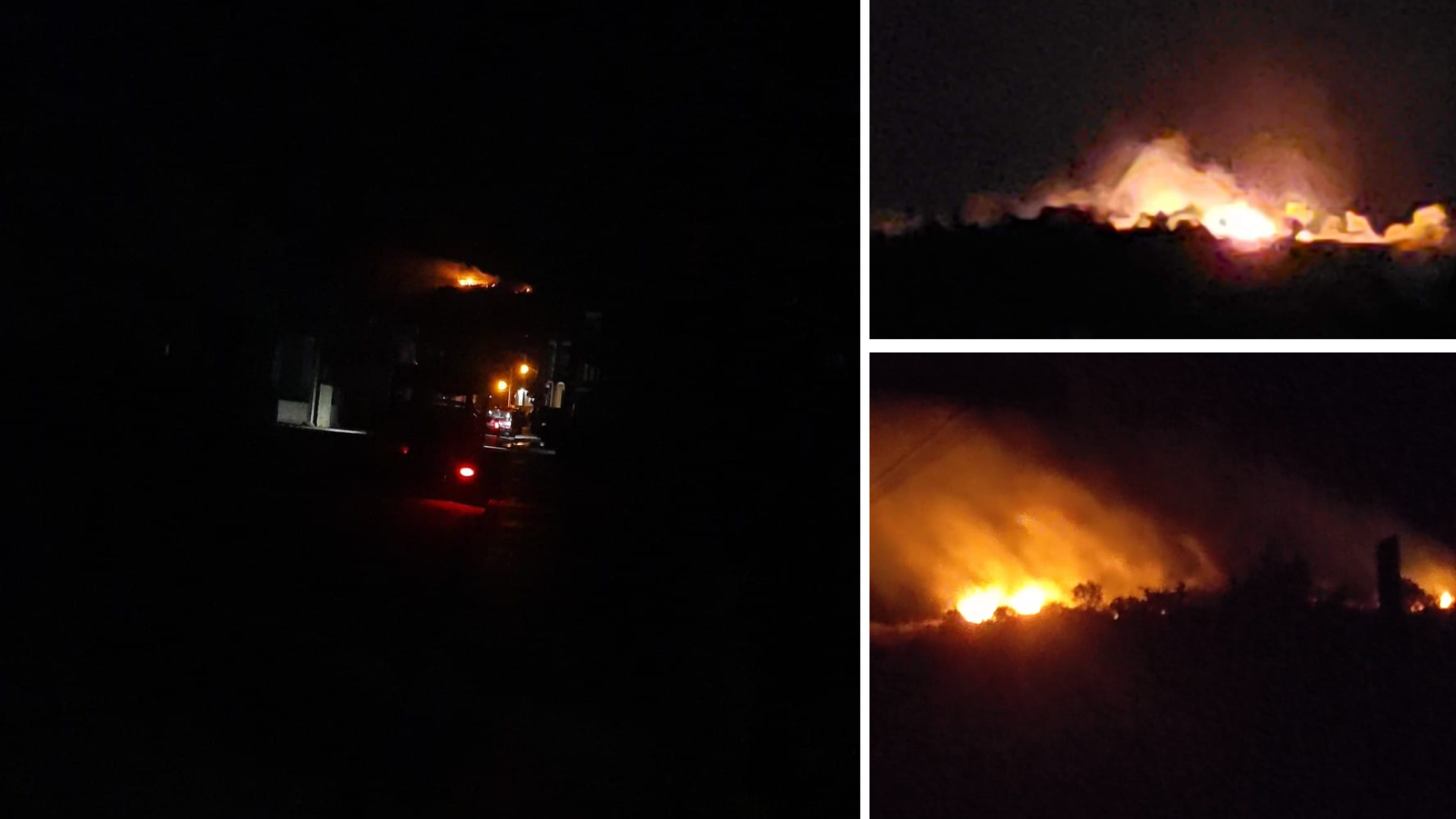 Usuarios reportan incendio en la Loma de la Cruz